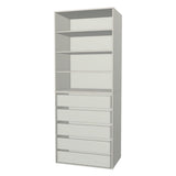 RTI Closets Basic Shelf & Drawer Closet Unit - 36" Wide - Painted Fronts
