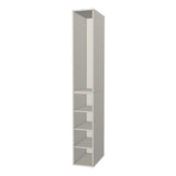 RTI Closets Basic Shelf & Open Closet Unit - 13" Wide - Painted Fronts
