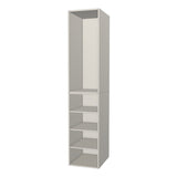 RTI Closets Basic Shelf & Open Closet Unit - 19" Wide - No Fronts