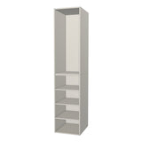 RTI Closets Basic Shelf & Open Closet Unit - 20" Wide - Thermofoil Fronts