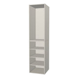 RTI Closets Basic Shelf & Open Closet Unit - 22" Wide - Painted Fronts