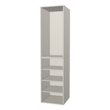 RTI Closets Basic Shelf & Open Closet Unit - 23" Wide - No Fronts