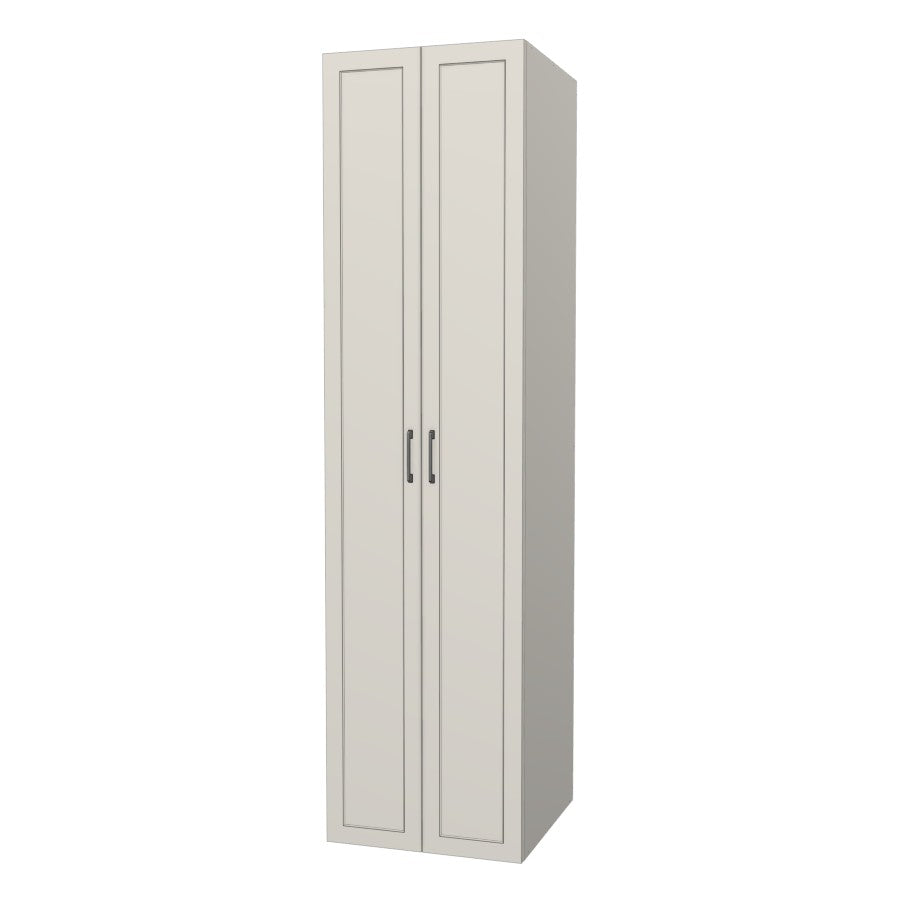 RTI Closets Basic Shelf & Open Closet Unit - 24" Wide - Painted Fronts