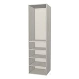 RTI Closets Basic Shelf & Open Closet Unit - 25" Wide - No Fronts
