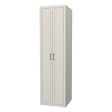 RTI Closets Basic Shelf & Open Closet Unit - 25" Wide - Painted Fronts