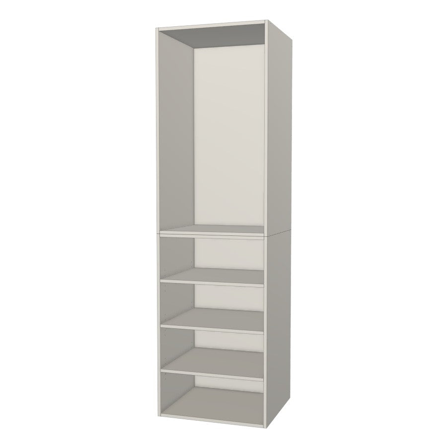 RTI Closets Basic Shelf & Open Closet Unit - 27" Wide - No Fronts
