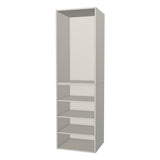 RTI Closets Basic Shelf & Open Closet Unit - 27" Wide - Thermofoil Fronts