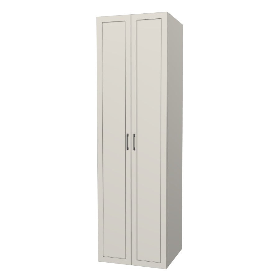 RTI Closets Basic Shelf & Open Closet Unit - 27" Wide - Painted Fronts