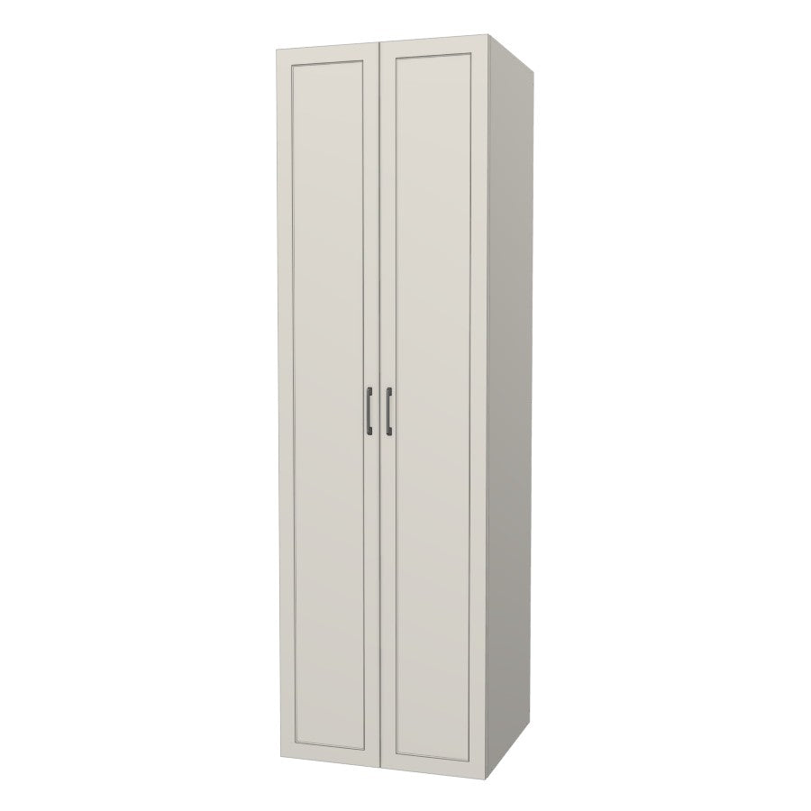 RTI Closets Basic Shelf & Open Closet Unit - 28" Wide - Painted Fronts