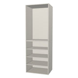 RTI Closets Basic Shelf & Open Closet Unit - 32" Wide - No Fronts