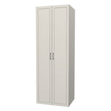 RTI Closets Basic Shelf & Open Closet Unit - 32" Wide - Thermofoil Fronts