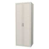RTI Closets Basic Shelf & Open Closet Unit - 34" Wide - Thermofoil Fronts