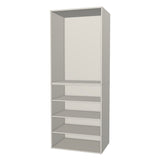 RTI Closets Basic Shelf & Open Closet Unit - 35" Wide - No Fronts