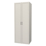 RTI Closets Basic Shelf & Open Closet Unit - 35" Wide - Thermofoil Fronts