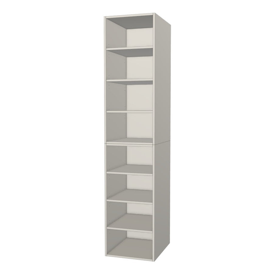RTI Closets Basic Shelf Closet Unit - 20" Wide - Painted Fronts