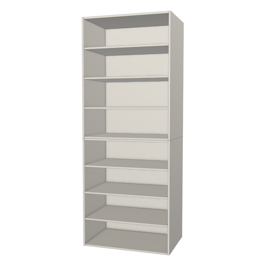 RTI Closets Basic Shelf Closet Unit - 36" Wide - Painted Fronts