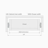 Soft Closing Ball Bearing Slides 10 Inches