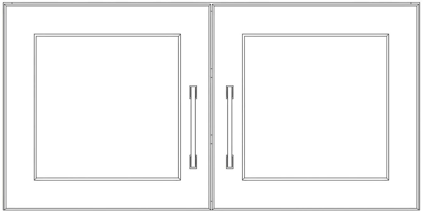 Stove and Fridge Cabinets - Thermofoil Doors
