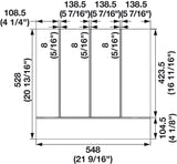 Multipurpose Insert - Fineline™ - Up to 24" Wide
