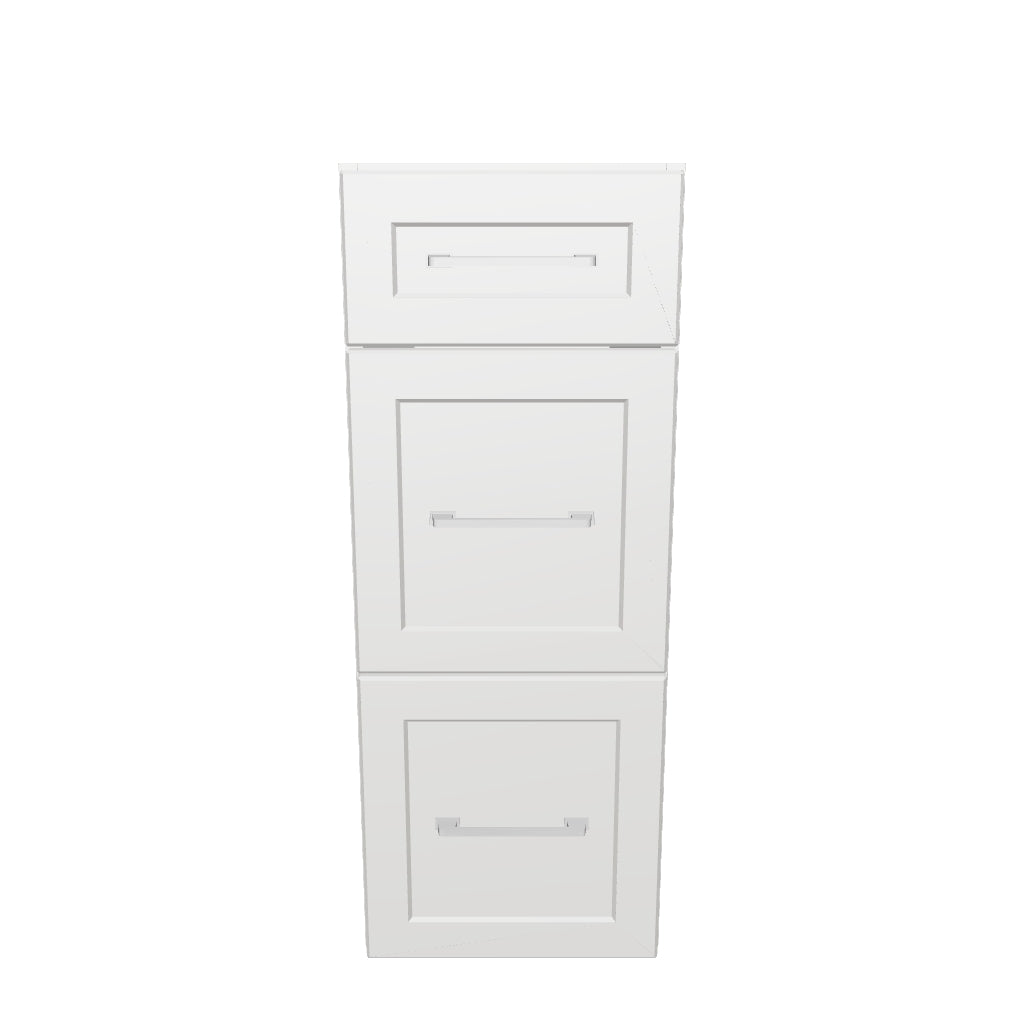 12" Wide Drawer Cabinet - Painted Doors