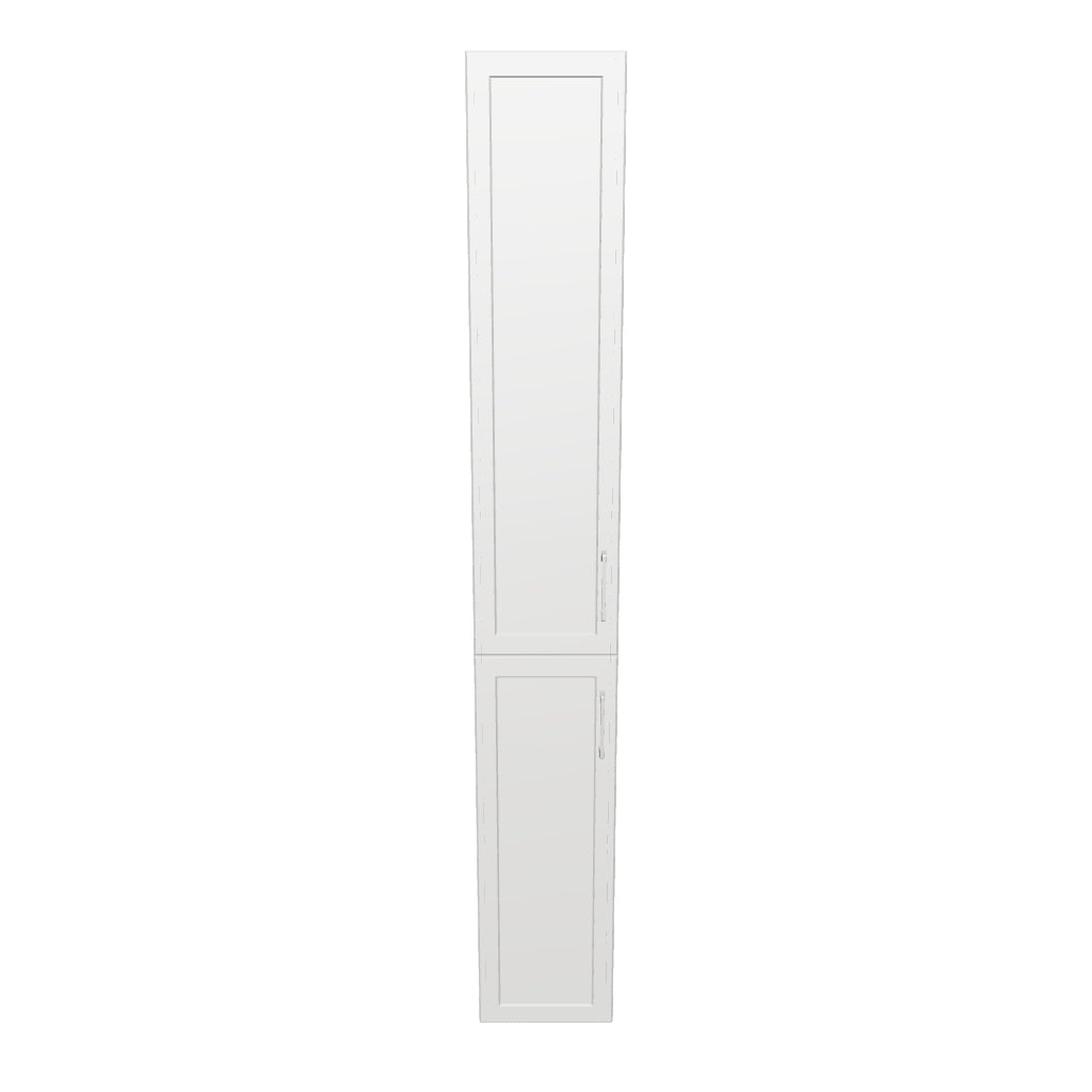 13" Wide Tall Pantry Cabinet - Painted Doors
