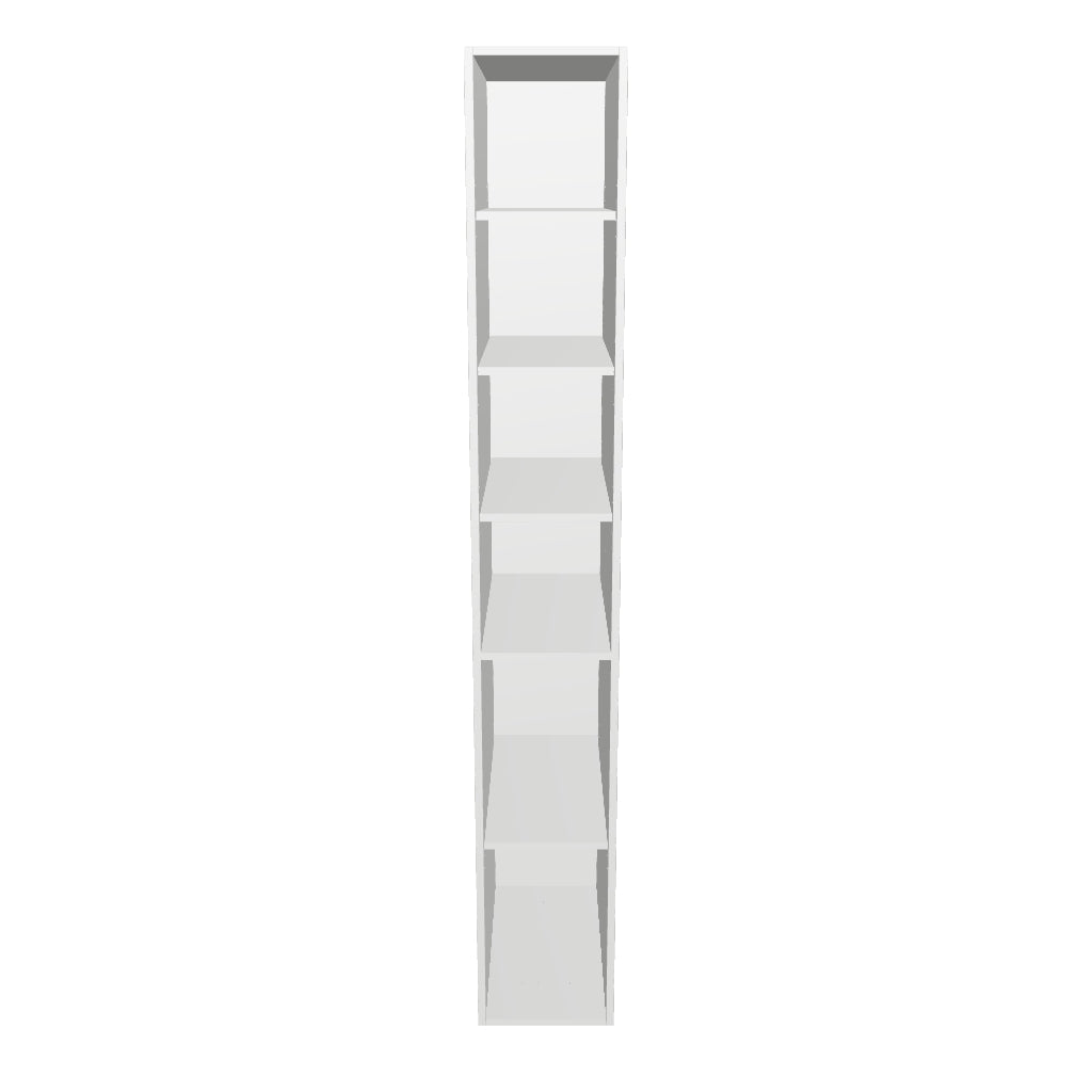 13" Wide Tall Pantry Cabinet - Painted Doors