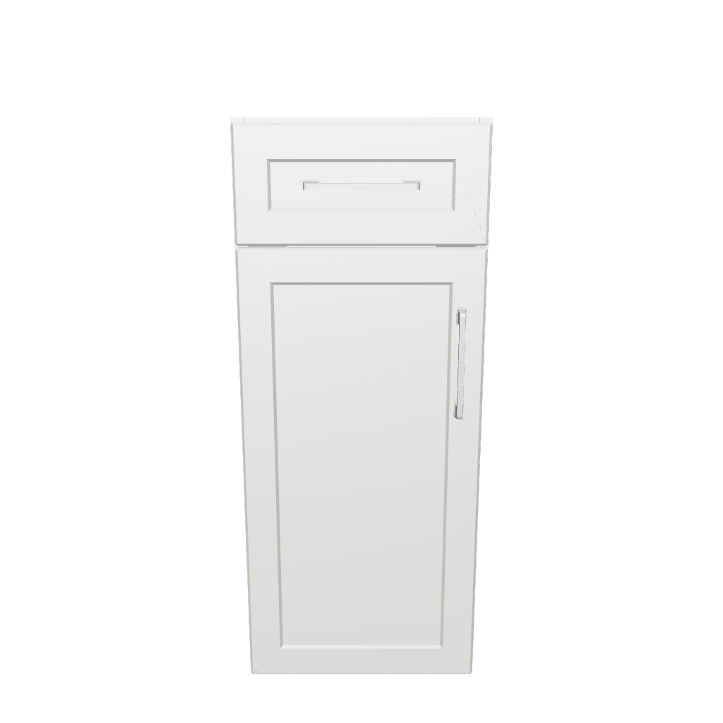 13" Wide Base Cabinet With Drawer On Top - Thermofoil Doors