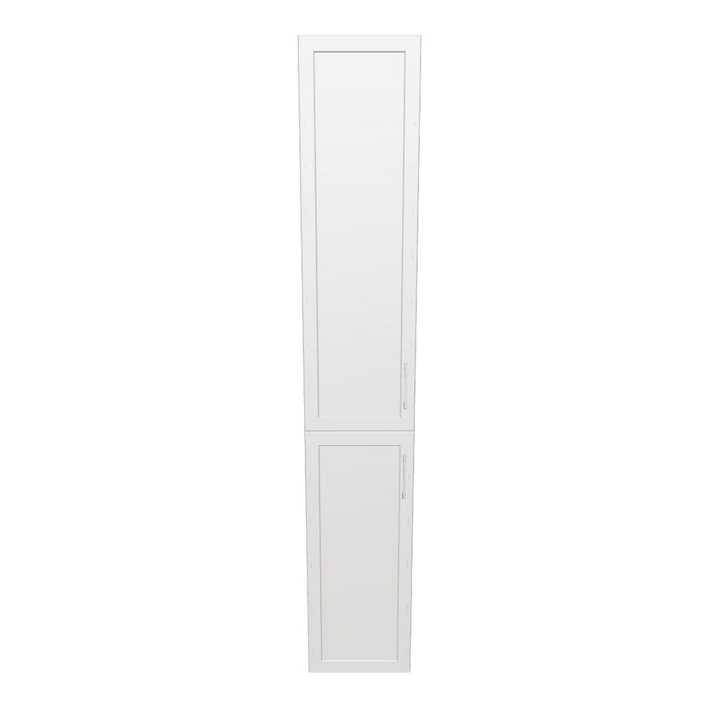 15" Wide Tall Pantry Cabinet - Painted Doors