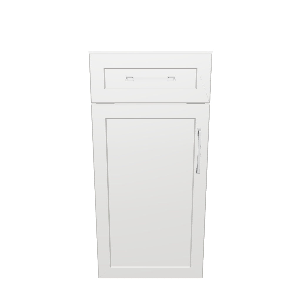 15" Wide Base Cabinet With Drawer On Top - Thermofoil Doors