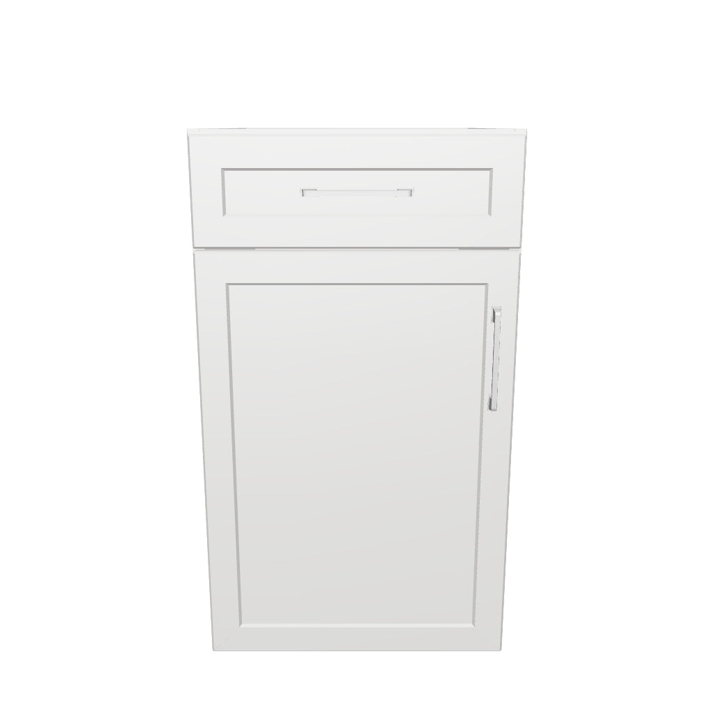 18" Wide Base Cabinet With Drawer On Top - Thermofoil Doors
