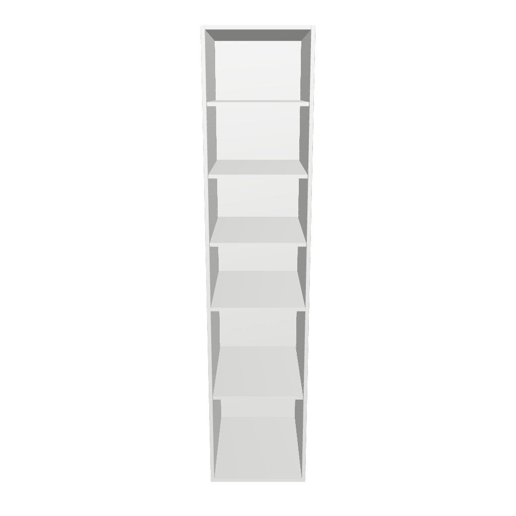 19" Wide Tall Pantry Cabinet - Painted Doors