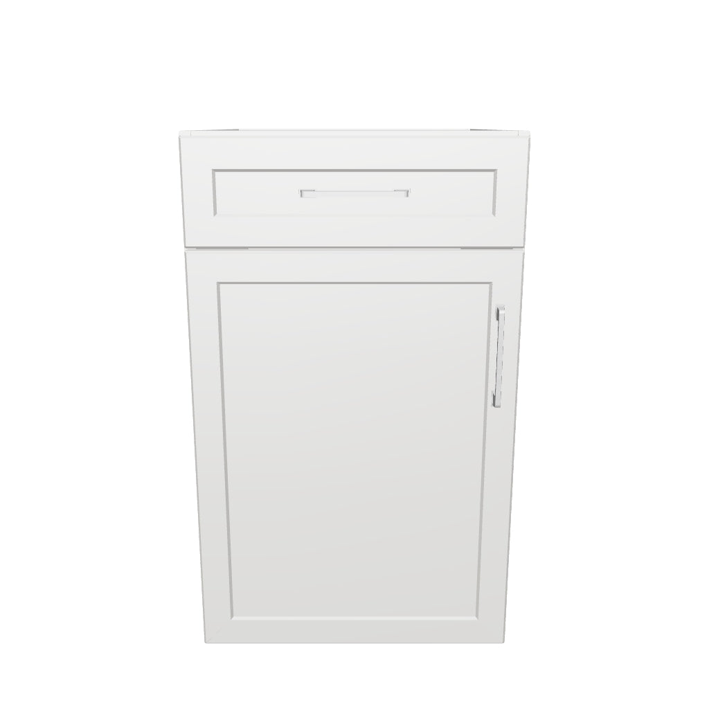 19" Wide Base Cabinet With Drawer On Top - Painted Doors