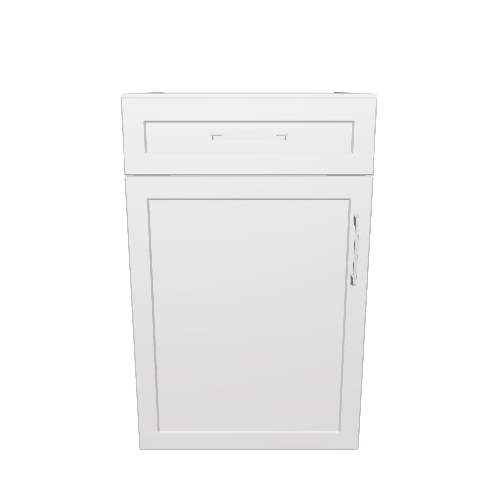20" Wide Base Cabinet With Drawer On Top - Painted Doors