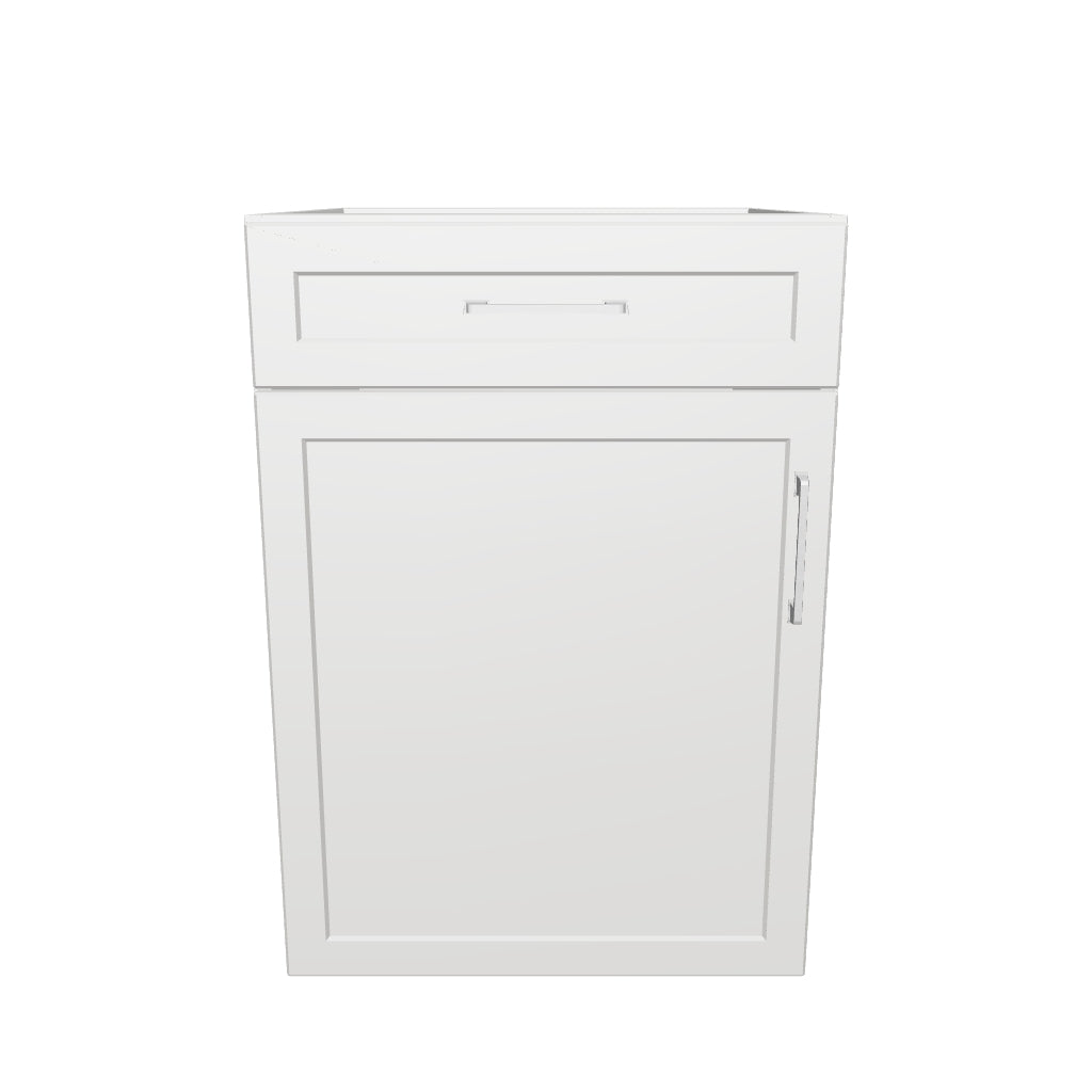 22" Wide Base Cabinet With Drawer On Top - Painted Doors