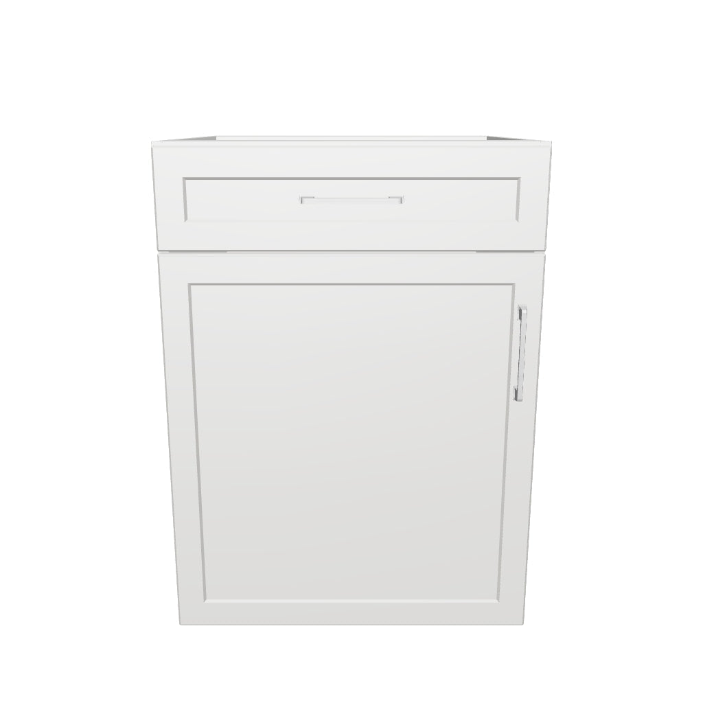 23" Wide Base Cabinet With Drawer On Top - Painted Doors