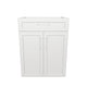 24" Wide Base Cabinet With Drawer On Top - Painted Doors