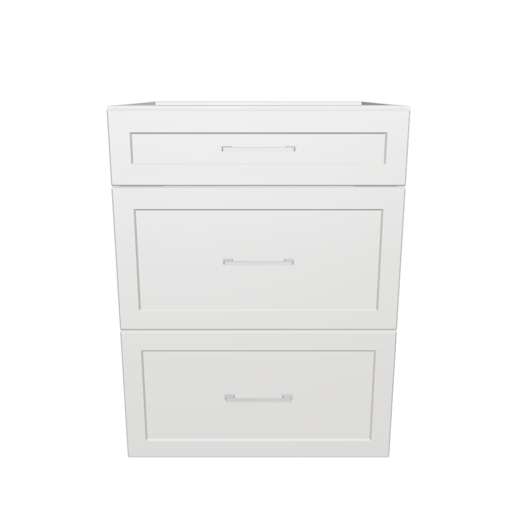 24" Wide Drawer Cabinet - Painted Doors