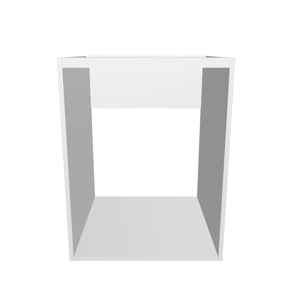 24" Wide Base Cabinet - Sink Cabinet - No Back - Thermofoil Doors
