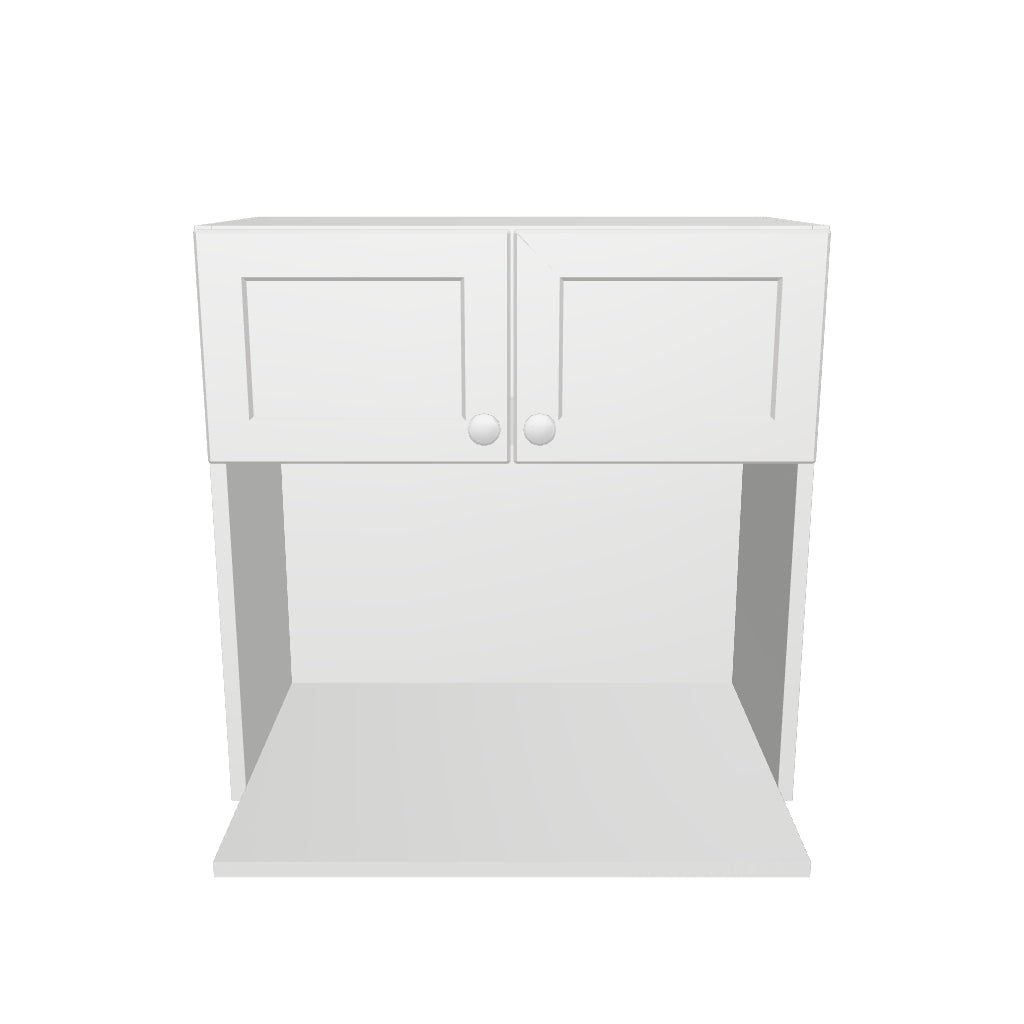 24" Wide x 24" High Microwave Cabinet - Thermofoil Doors