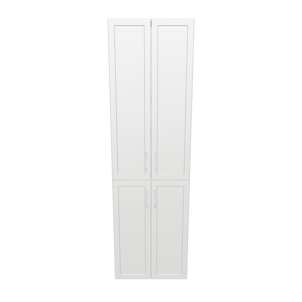 25" Wide Tall Pantry Cabinet - Painted Doors