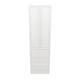 24" Wide Tall Pantry Cabinet - With Drawers - Thermofoil Doors
