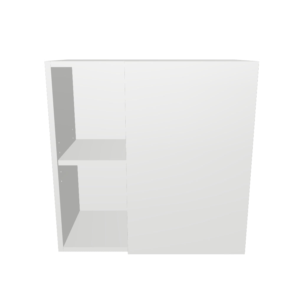 24" Wide 24" High Blind Corner Wall Cabinet - Door on Right/Left Side - Thermofoil Doors
