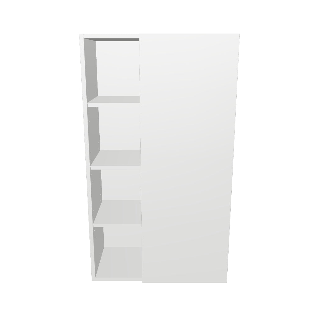 24" Wide 42" High Blind Corner Wall Cabinet - Door on Right/Left Side - Thermofoil Doors