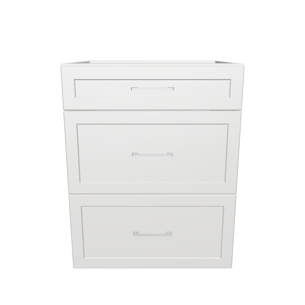 25" Wide Drawer Cabinet - Painted Doors