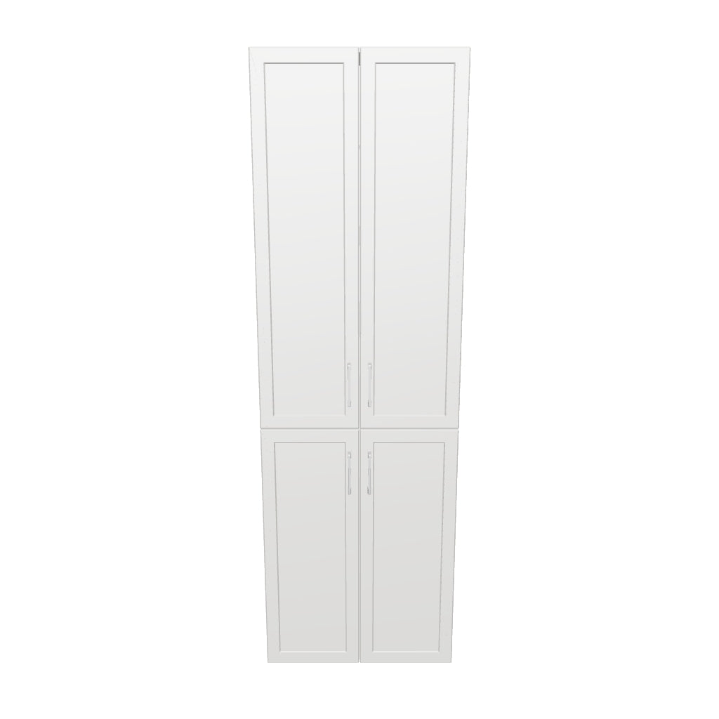 27" Wide Tall Pantry Cabinet - Painted Doors