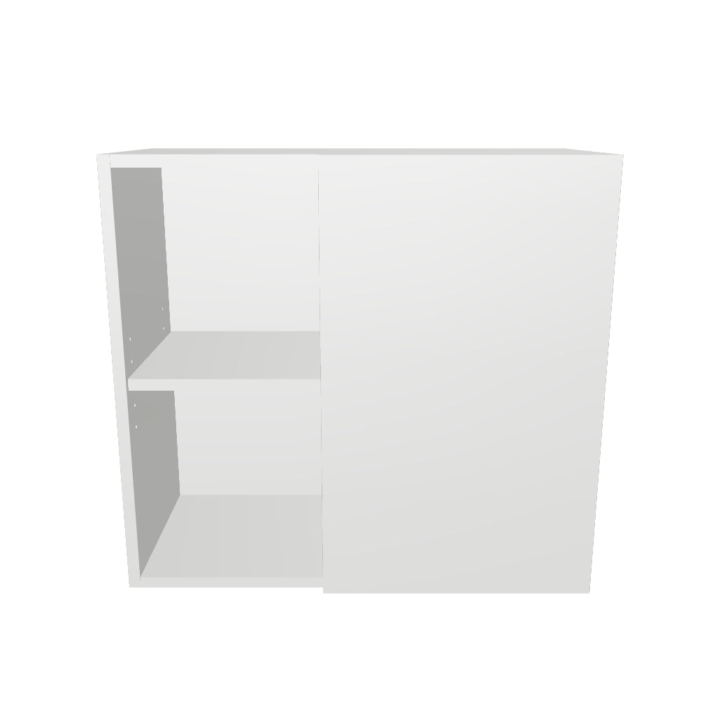 26" Wide 24" High Blind Corner Wall Cabinet - Door on Right/Left Side - Thermofoil Doors