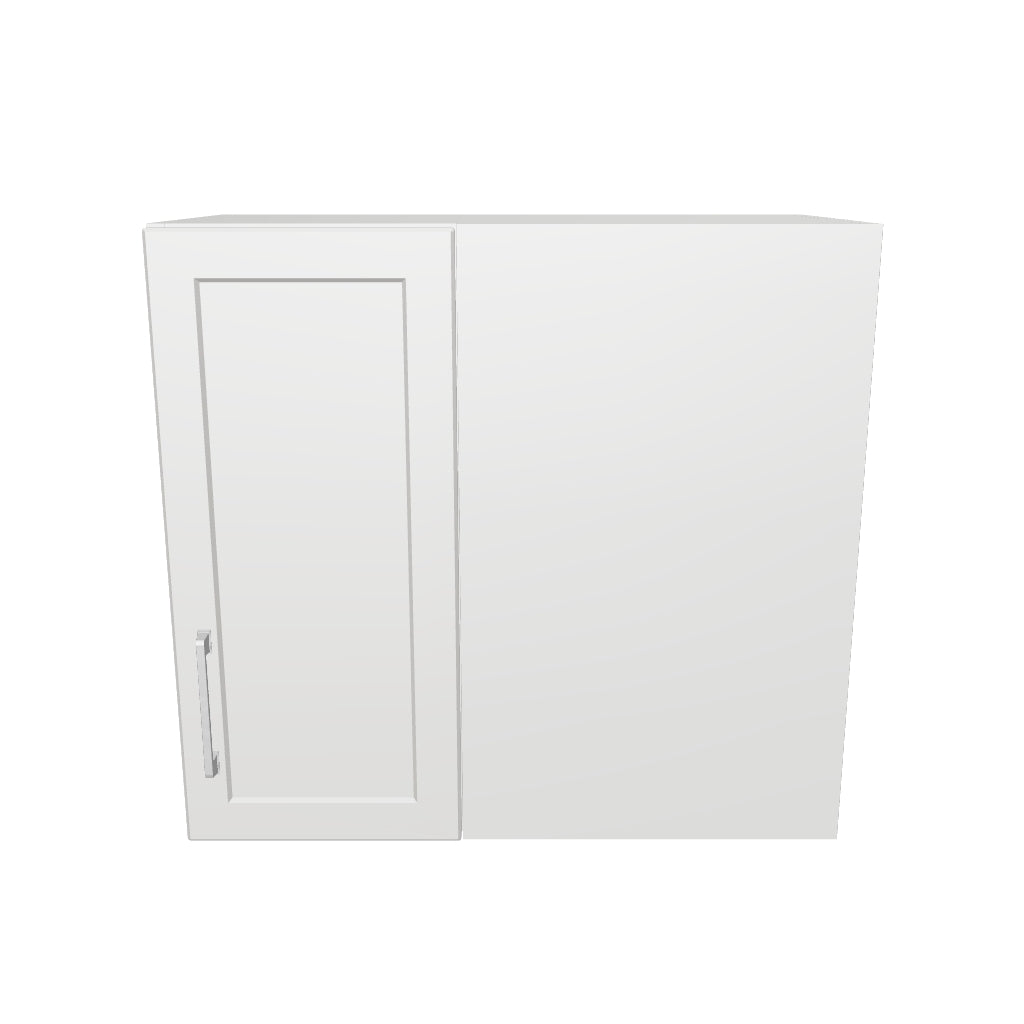 26" Wide 24" High Blind Corner Wall Cabinet - Door on Right/Left Side - Thermofoil Doors