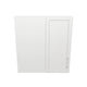 28" Wide 30" High Blind Corner Wall Cabinet - Door on Right Side - Painted Doors