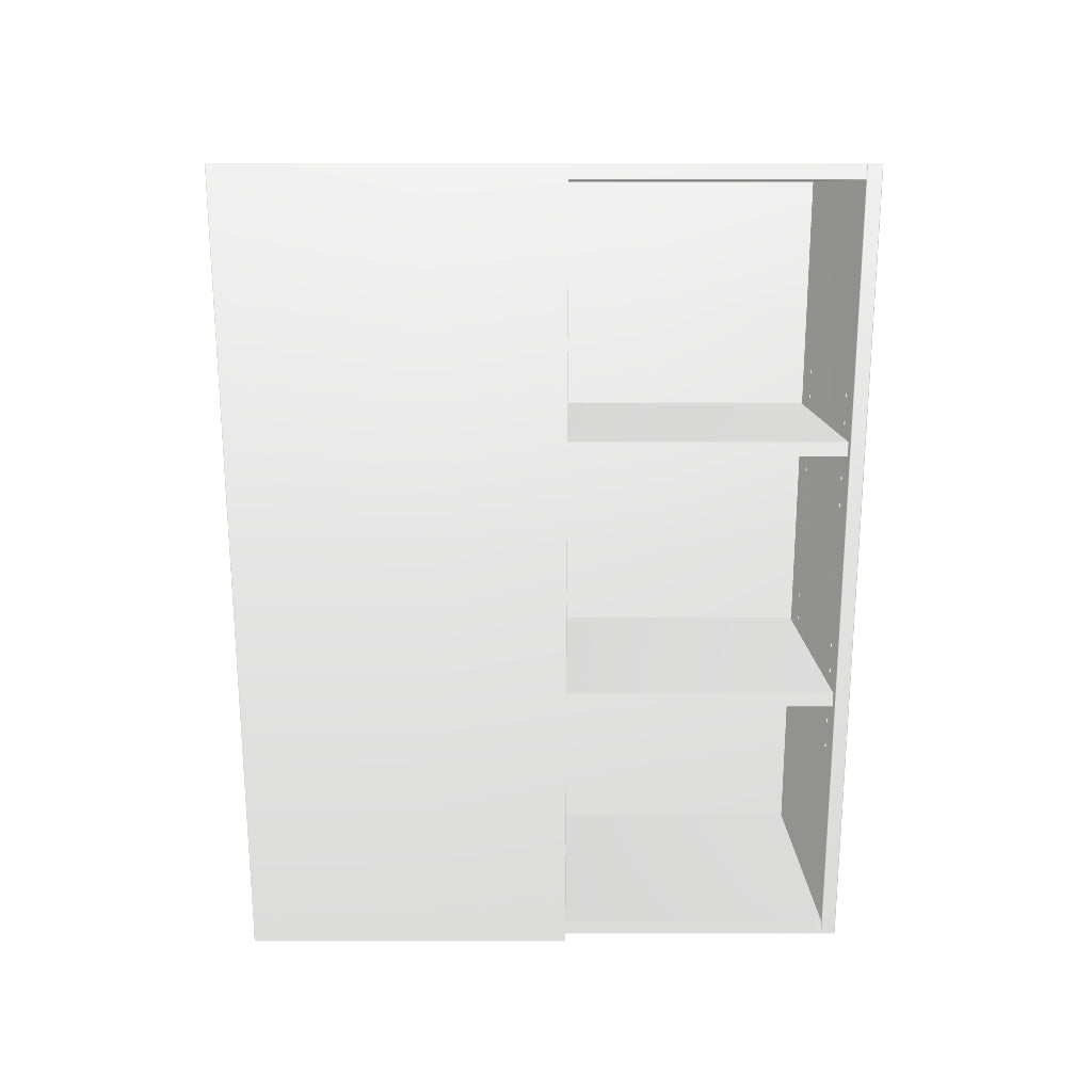 28" Wide 36" High Blind Corner Wall Cabinet - Door on Right Side - Painted Doors