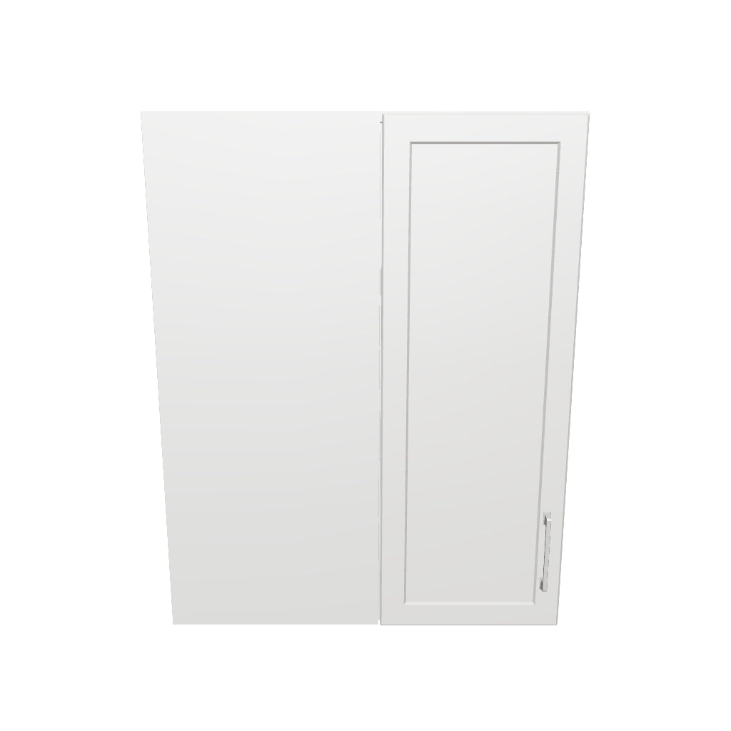 28" Wide 36" High Blind Corner Wall Cabinet - Door on Right Side - Painted Doors